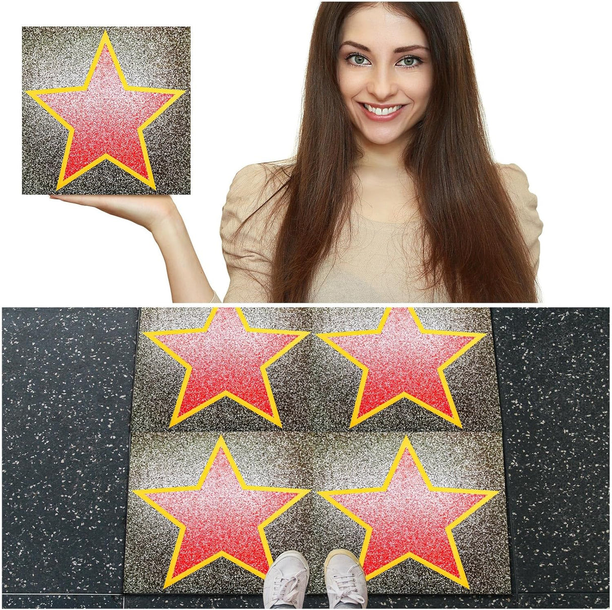 Gersoniel 38 Packs Decoración con Estrellas para Fiesta Oscar