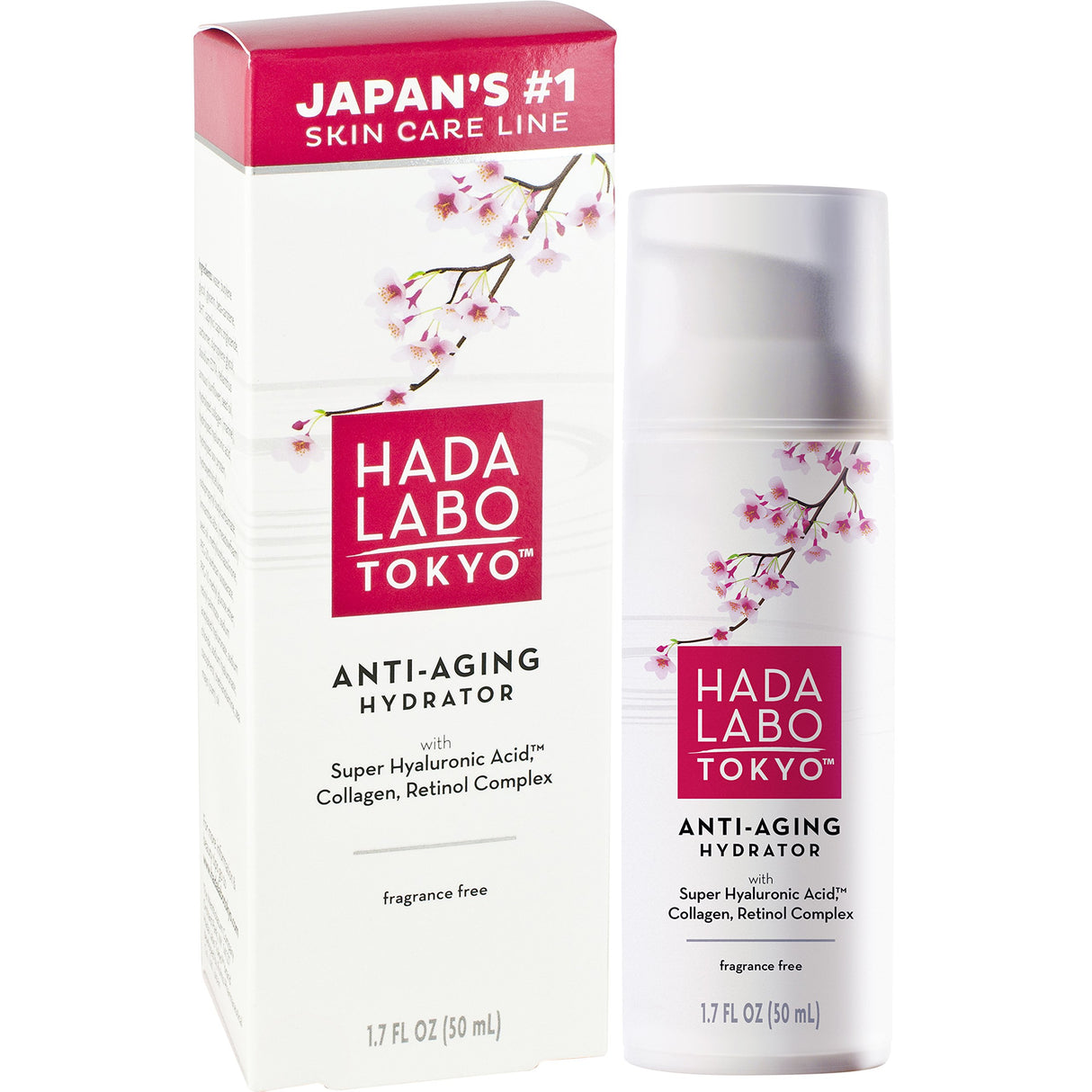 Hidratante antienvejecimiento Hada Labo Tokyo 1.7 Fl.