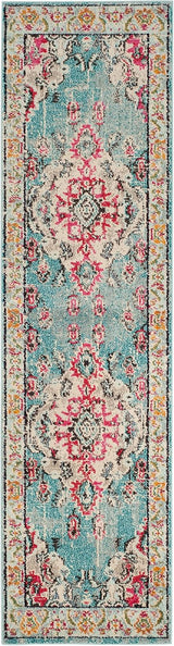 Alfombra Runner Colección Monaco - Diseño Medallón Distressed, MNC243J
