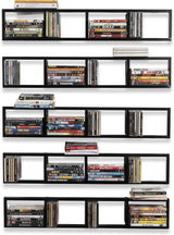 Estantes flotantes para pared, almacenamiento de juegos, set de 5