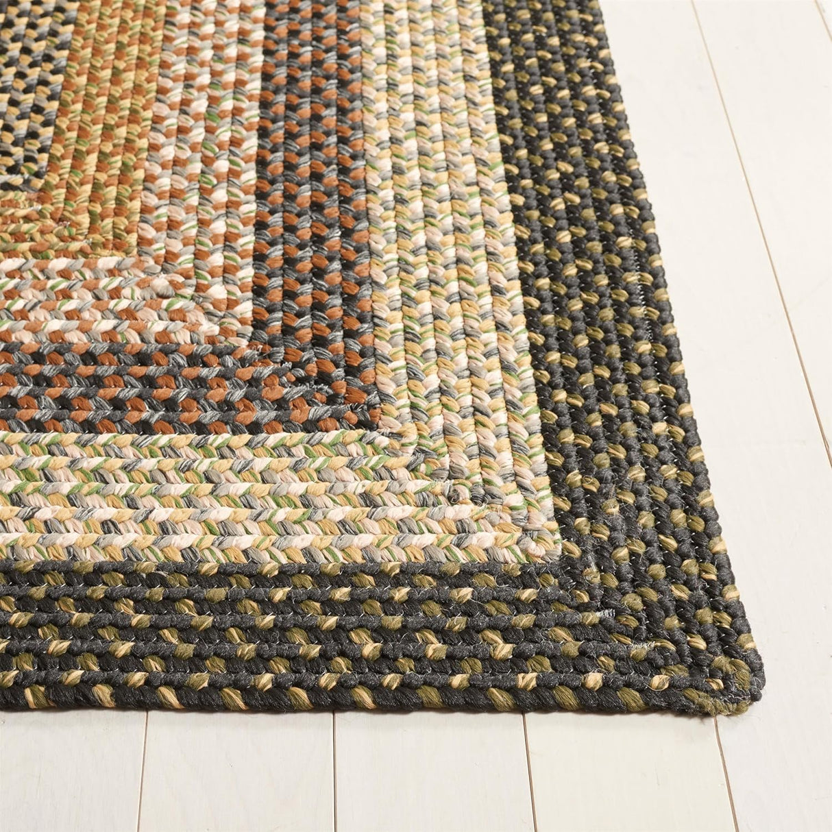 Alfombra Runner Trenzada, Diseño Casual, Ideal para Pasillos