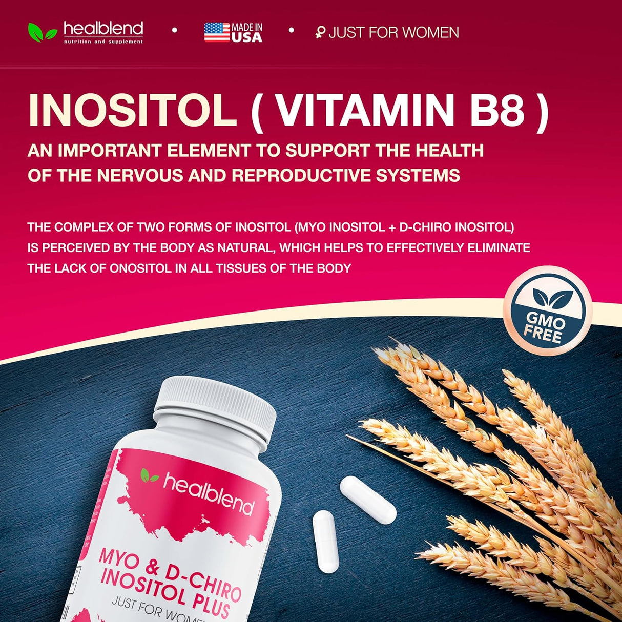 Suplementos Myo  D-Chiro Inositol Plus equilibrio hormonal
