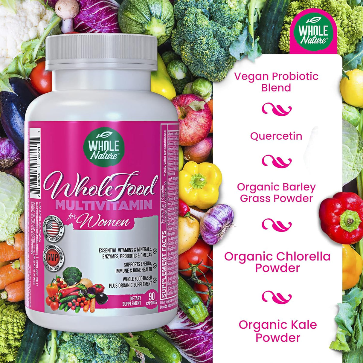 Multivitamínico Integral para Mujeres - 90 Cápsulas Veganas