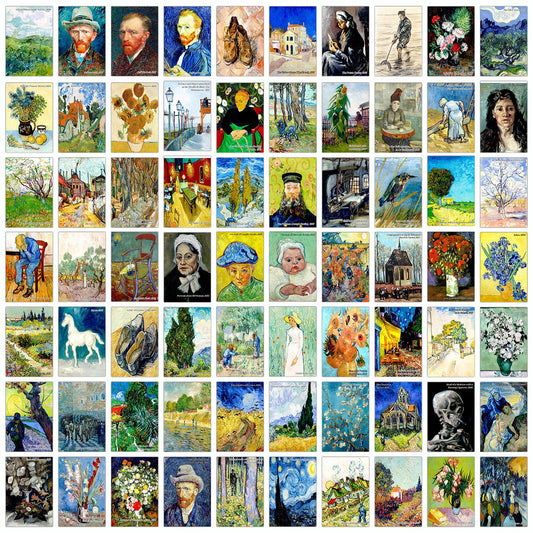 Kit de Pósters Vintage de Van Gogh para Decoración Retro