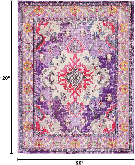 Alfombra Área Boho Chic Medallón Distressed, Modelo MNC243P