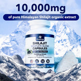 Shilajit Puro Himalaya para hombres y mujeres, 60 cápsulas
