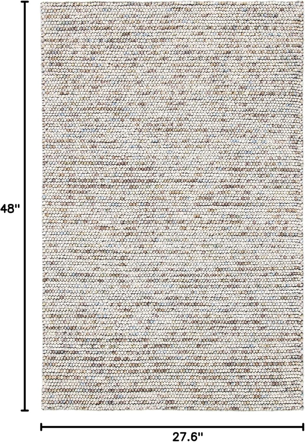 Alfombra de lana hecha a mano, ideal para áreas de alto tráfico (NAT620D)
