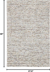 Alfombra de lana hecha a mano, ideal para áreas de alto tráfico (NAT620D)