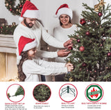 Árbol de Navidad Artificial Slim Fraser Fir Preiluminado 9 pies