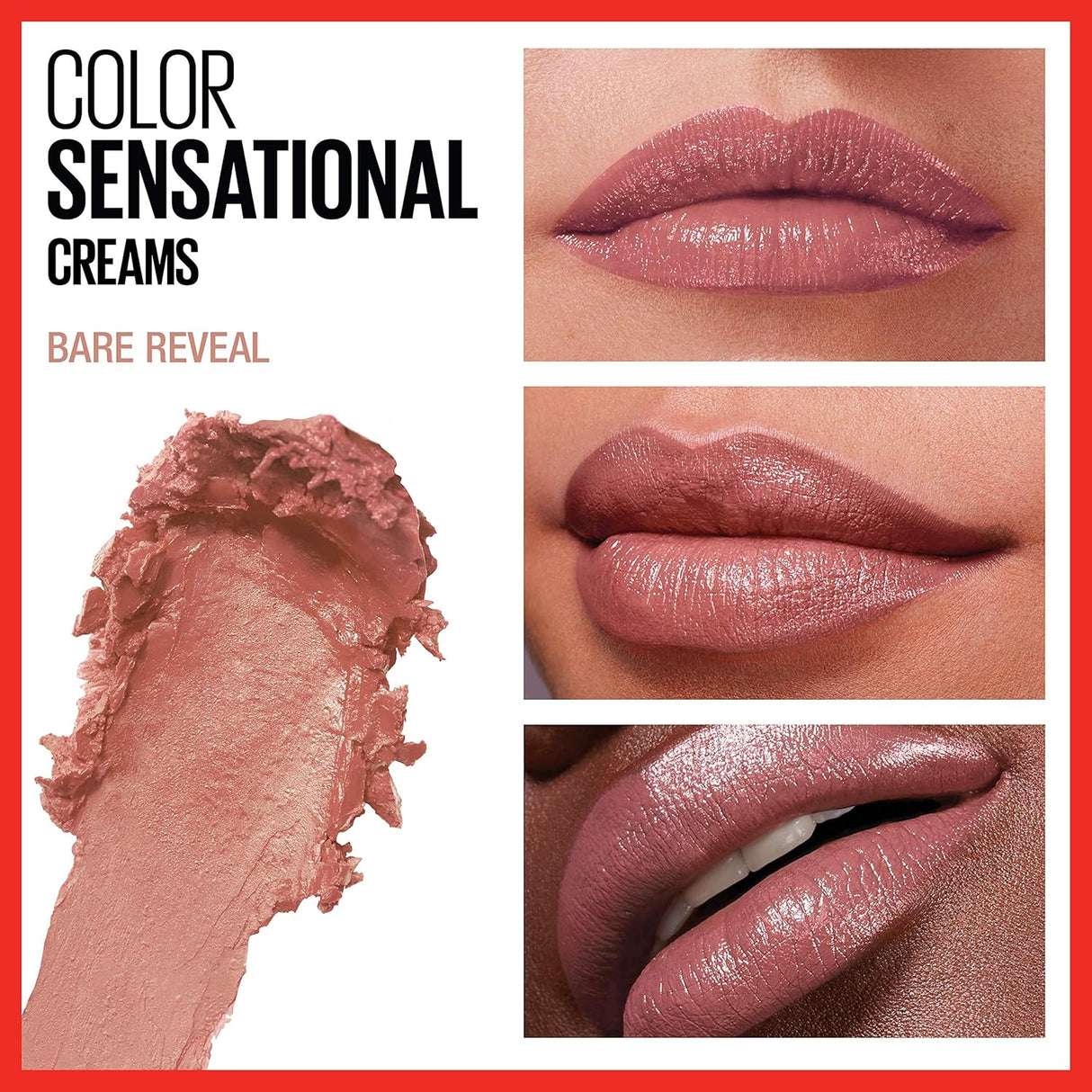 Lápiz Labial Cremoso Hidratante, Bare Reveal