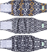 wegreeco Pañales lavables para vientre(negro geométrico S)