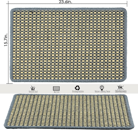 Rascador para gatos con cintas de velcro protegen alfombras