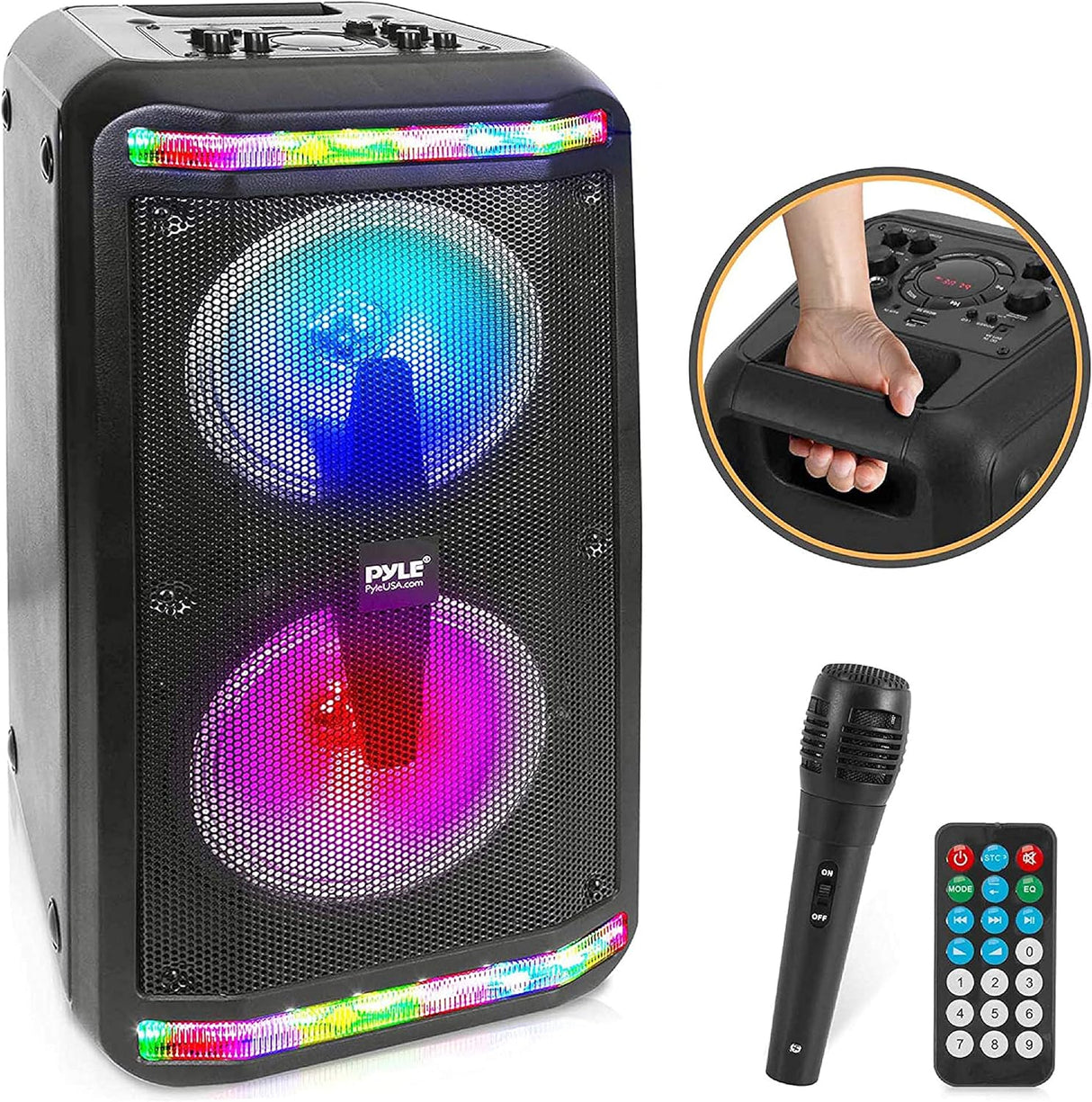 Parlante con Bluetooth sistema de micrófono 500W PPHP266B.5