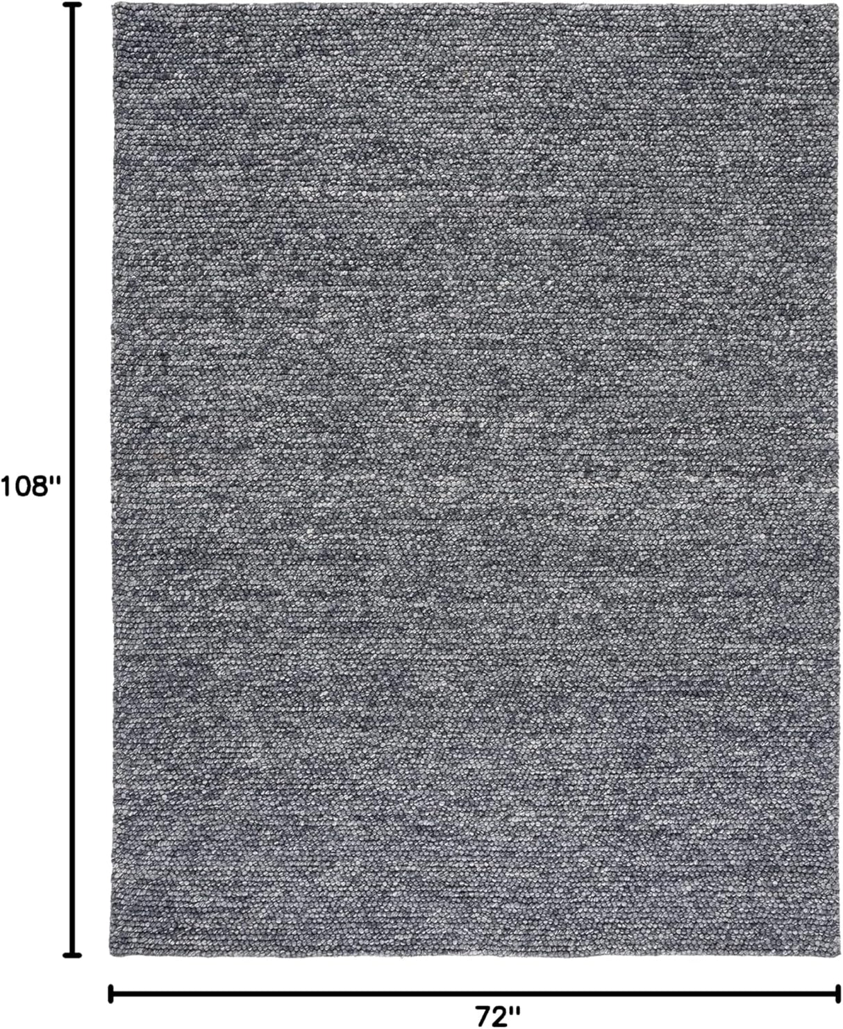 Alfombra de área, lana hecha a mano, ideal para áreas de alto tráfico, modelo NAT620H