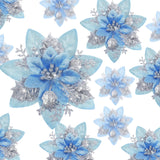 Flores Poinsettia Artificiales 36 Pcs - Decoración Navideña
