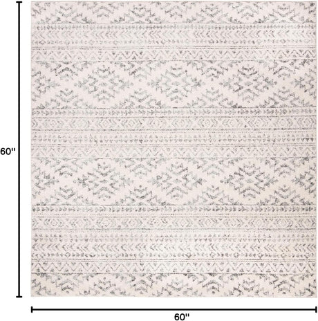 Alfombra Tribal No Desprendente 5' Cuadrada Modelo TUL272A