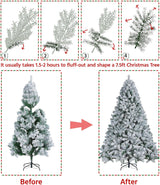 Árbol de Navidad Artificial Yaheetech 7.5ft con 1284 Ramas