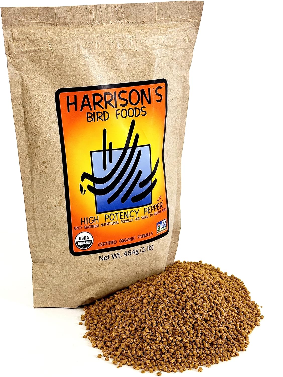 Harrison&#39;s Bird Foods Pimienta de alta potencia 1 libra