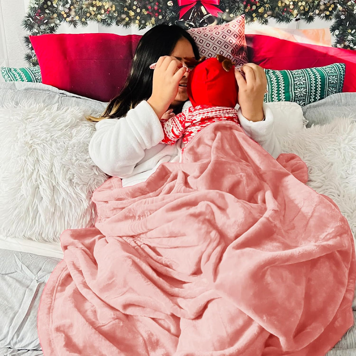Manta Fleece Bedsure 50x60 Pulgadas Suave y Ligera para Sofá