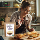 Psyllium Husk Powder 1.75 LB Jiva Organics, Sin Sabor, Keto