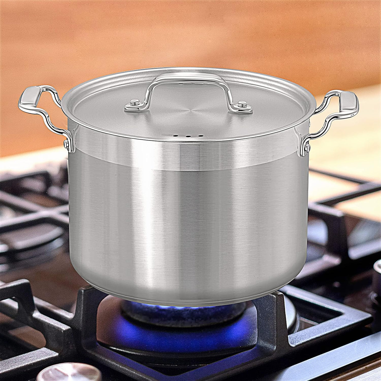 Olla de acero inoxidable de 8 cuartos NUTRICHEF NCSPT8Q