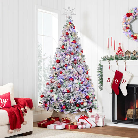 Árbol de Navidad Artificial 6ft Best Choice Products, Pre-iluminado