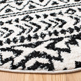 Alfombra Redonda Tulum - Diseño Tribal Boho, Fácil Cuidado, TUL272B