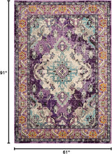 Alfombra de Área Boho Chic Medallón, Diseño Distinguido, MNC243L
