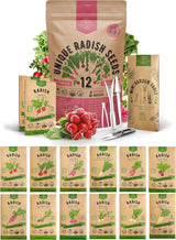 Semillas de Rábano Organo Republic 12 Variedades Heirloom