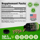 Suplemento de Té Verde con Café Verde y Vinagre de Manzana, 120 cápsulas