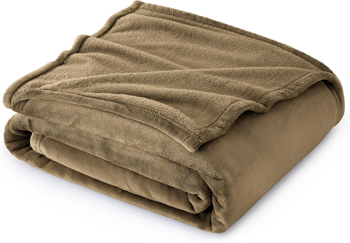Manta Fleece Bedsure, Ligera, Suave y Cómoda, Tamaño Throw