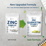 Suplementos con zinc y vitamina C 200 cápsulas inmunológico