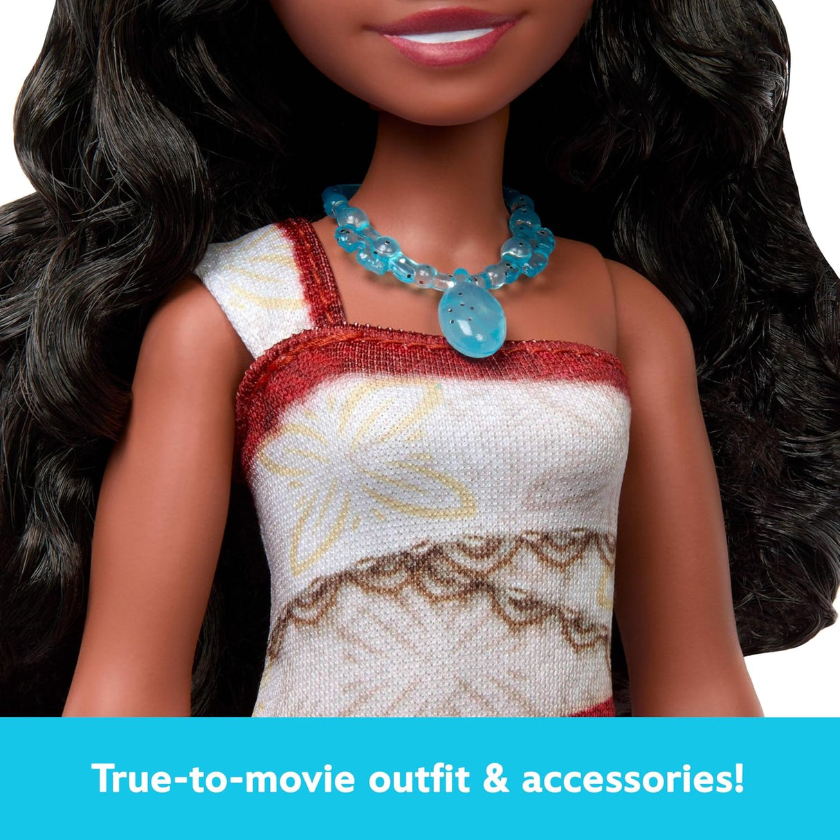 Muñeca Moana de Mattel, 2 accesorios, atuendo removible, Moana 2
