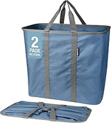 Cesta de lavandería plegable CleverMade 64L con asas largas