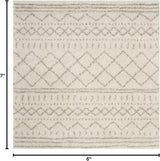 Alfombra área Shag, diseño marroquí, 1.6 pulgadas de grosor