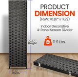 Biombos o Divisor de habitación SERENELIFE SLRDX48