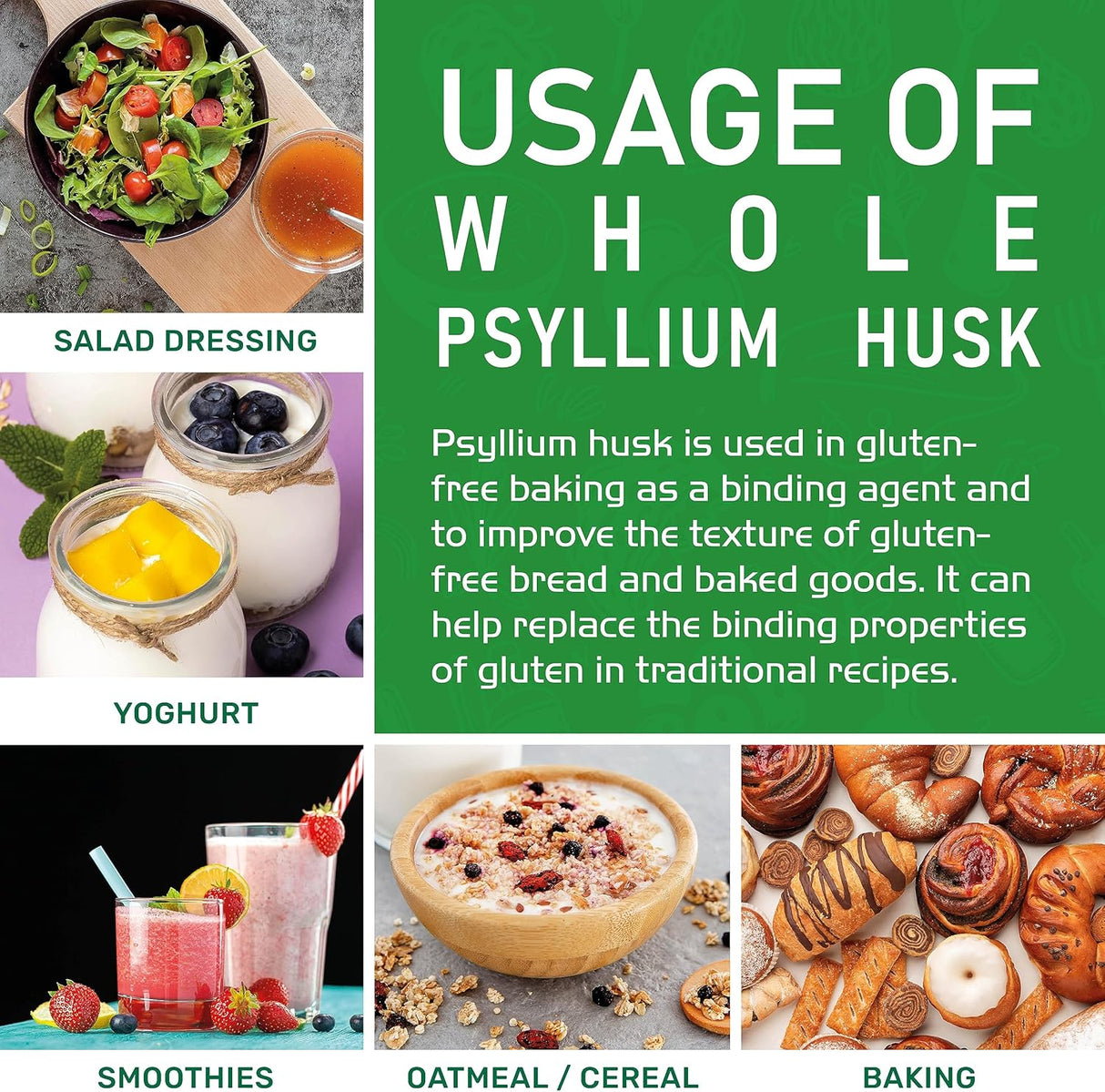 Jiva Organics Psyllium Husk 28 Oz - No GMO, Keto, Fibra Soluble