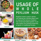 Jiva Organics Psyllium Husk 28 Oz - No GMO, Keto, Fibra Soluble
