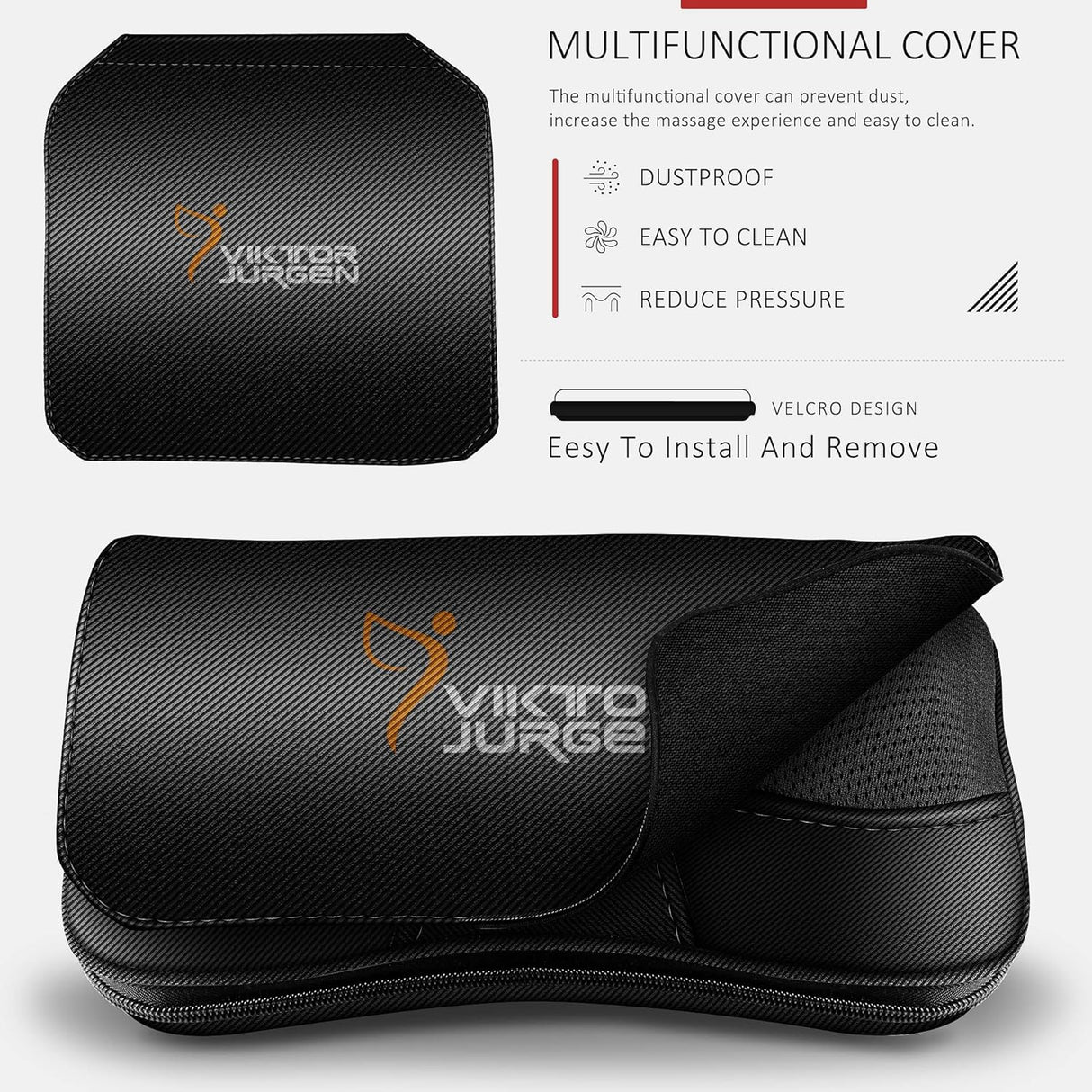 Masajeador de espalda VIKTOR JURGEN con calor, Shiatsu, modelo 2023