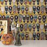 Papel Tapiz Removible Adhesivo 17.5in X 23ft Retro Funky