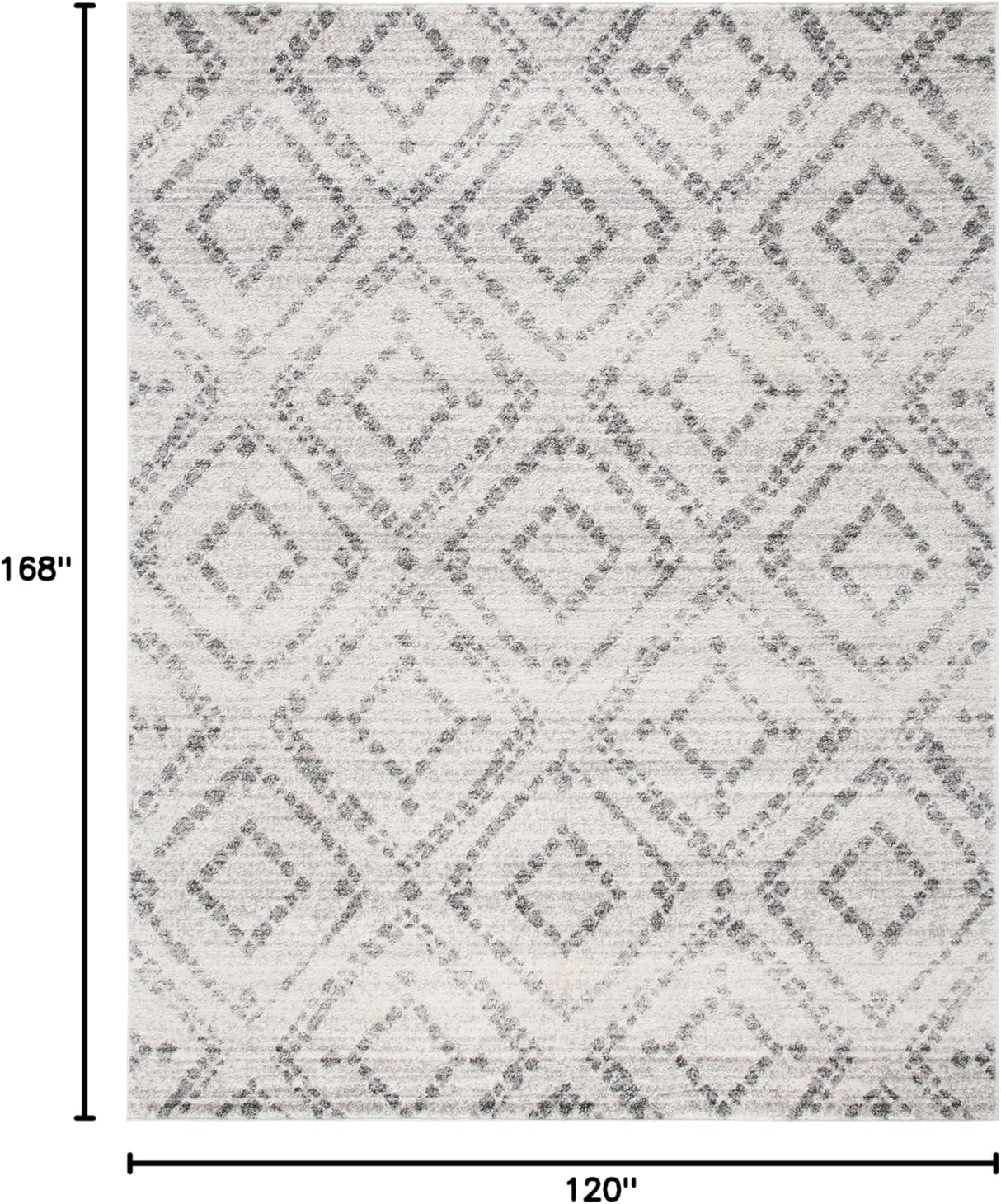 Alfombra Área Moderna Diseño Diamante, Fácil Cuidado, ADR131C