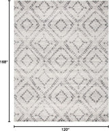 Alfombra Área Moderna Diseño Diamante, Fácil Cuidado, ADR131C