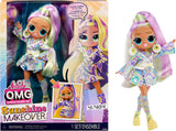 Muñeca de moda con cabello que cambia de color y sorpresas