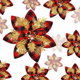 Flores Poinsettia Artificial 36 Pcs, Decoraciones de Navidad