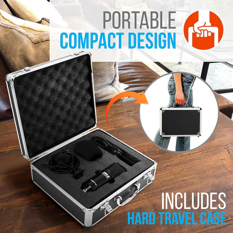 Kit de grabación con micrófono USB PYLE-PRO PDMIKT120