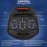 Sistema de altavoces PA Bluetooth portátil de 500 W