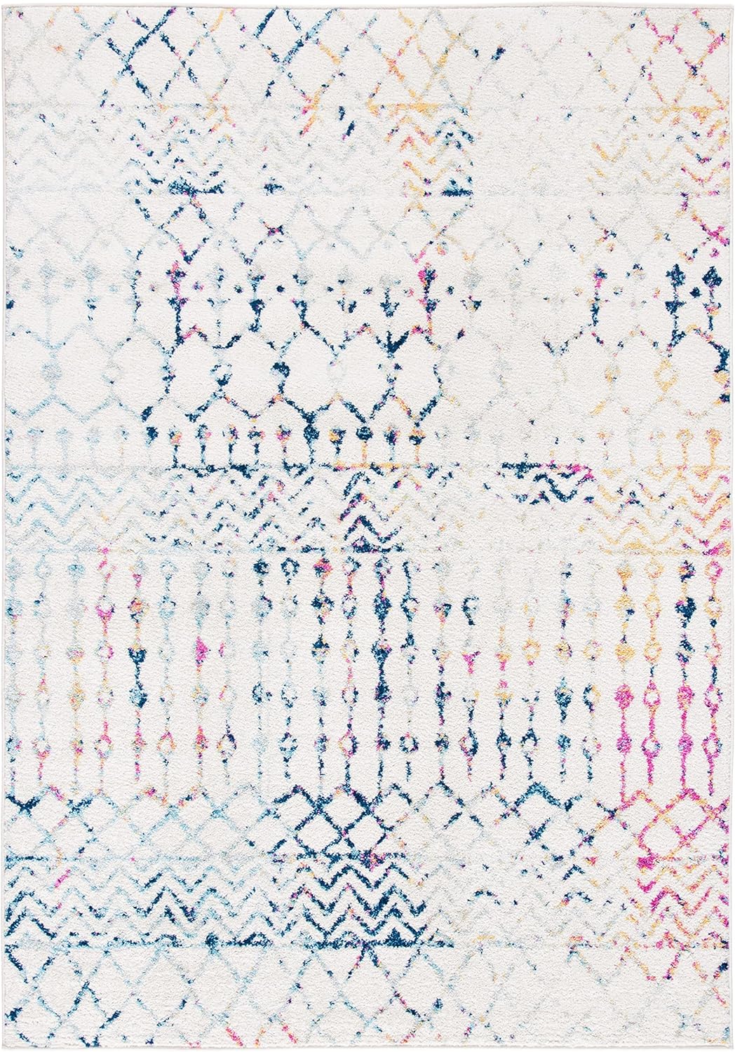 Alfombra de área Tulum - Diseño boho marroquí, fácil cuidado