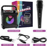 Altavoz Bluetooth Risebass con micrófono y luces de fiesta