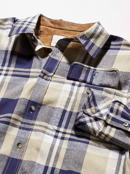 Camisa de franela para hombre talla forma de cuadros