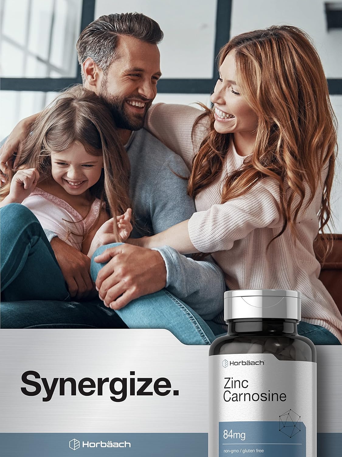 Suplemento de carnosina de zinc 84 mg 150 unidades Sin OMG